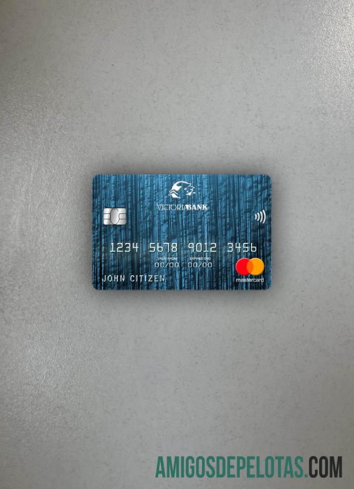 Moldávia Victoriabank Mastercard Photolook Frente exemplo real